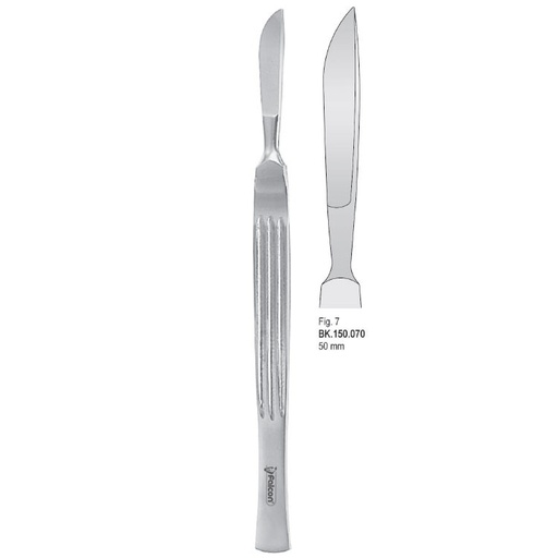 [BK.150.070] Scalpel stainless steel 50mm blade fig. 7