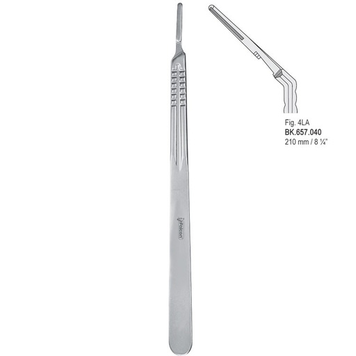 [BK.657.040] Scalpel handle angled fig. 4LA 