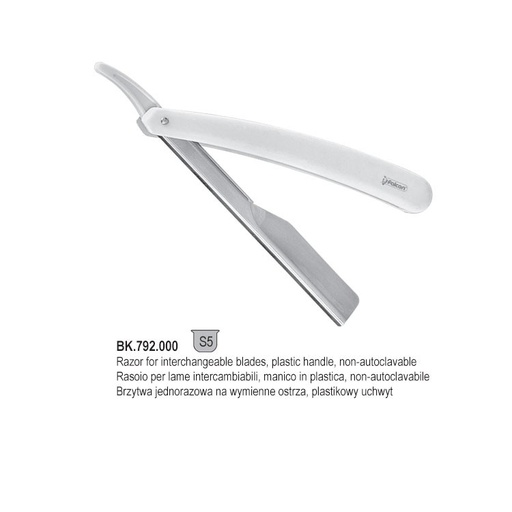 [BK.792.000] Safety razor with plastic handle