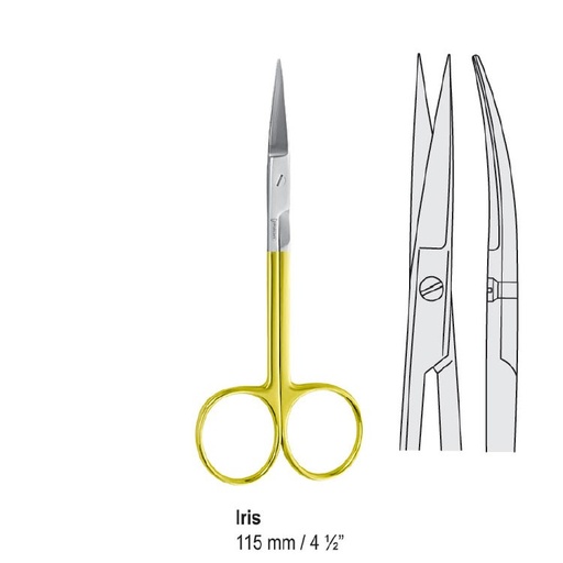 [BL.101.115] Falcon-Cut Scissors left handed Iris curved 115mm 
