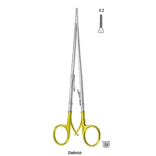 [BN.178.180] Falcon-Grip Needle holder Diethrich 180mm TC