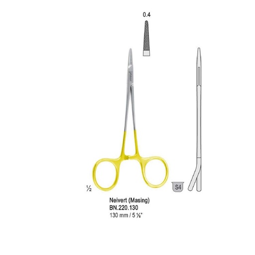 [BN.220.130] Falcon-Grip Needle holder Neivert (Masing)130mm TC