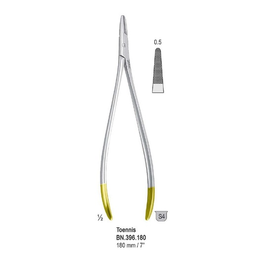 [BN.396.180] Falcon-Grip Needle holder Toennis 180mm TC