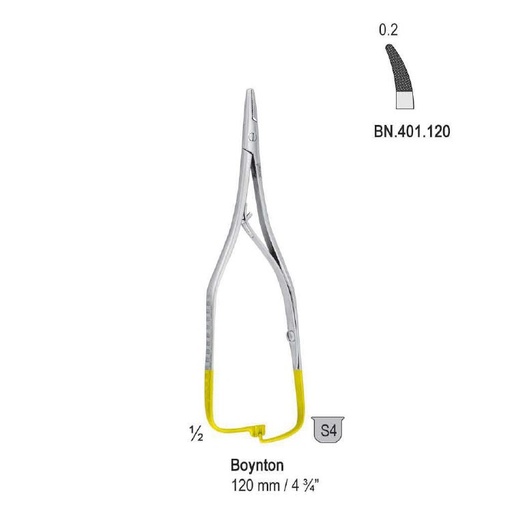 [BN.401.120] Falcon-Grip Needle holder Boynton curved 120mm TC