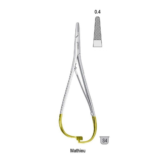 [BN.414.140] Falcon-Grip Needle holder Mathieu 140mm TC