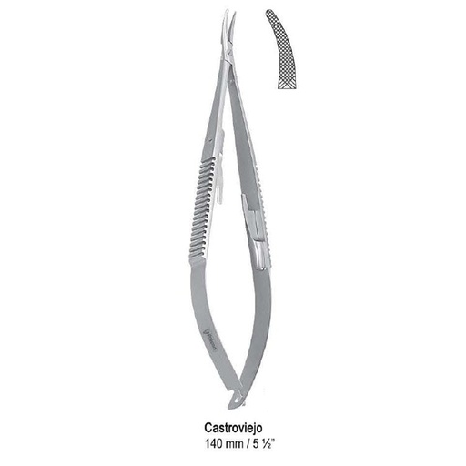 [BN.453.140] Needle holder Castroviejo cur. 140mm