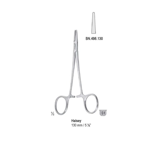 [BN.498.130] Needle holder Halsey smooth 130mm