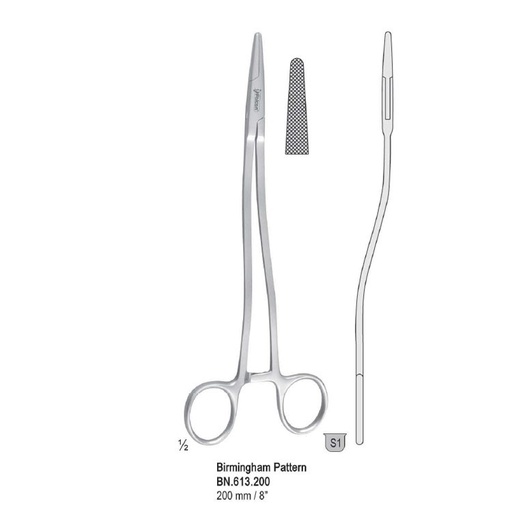 [BN.613.200] Needle holder Birmingham Pattern S-Shape 200mm