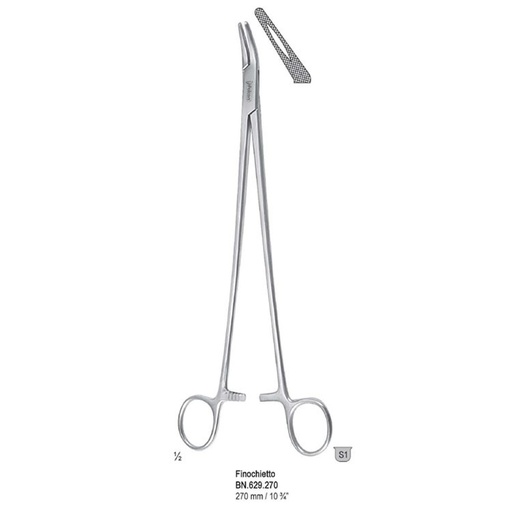 [BN.629.270] Needle holder Finochietto angled 270mm 