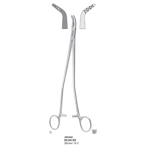 [BN.645.265] Needle holder Johnson curved 265mm