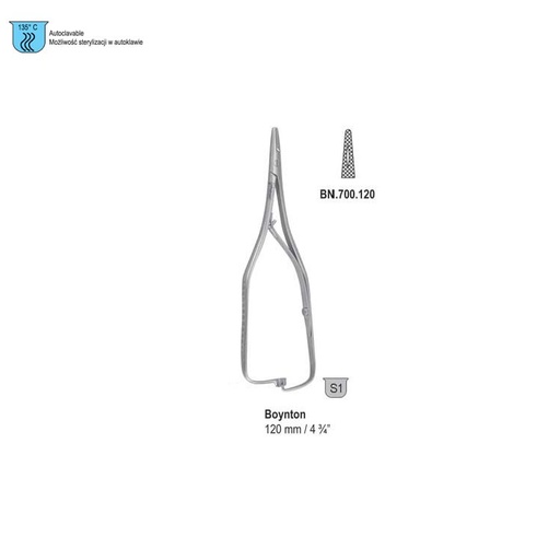 [BN.700.120] Needle holder Boynton straight 120mm
