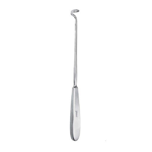 [BN.781.010] Needle ligature Deschamps blunt curved to left 200mm