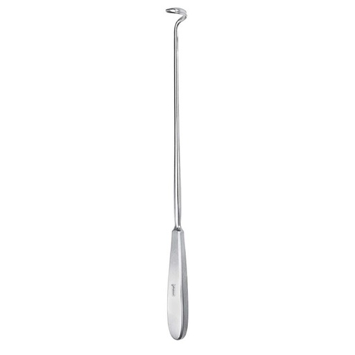 [BN.784.020] Needle ligature Deschamps blunt curved to right 270mm