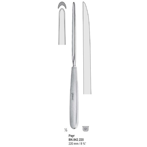 [BN.842.220] Guiding probe Payr straight 220mm