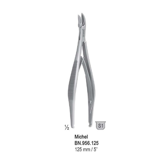 [BN.956.125] Forceps suture clip appyling and removing Michel 125mm