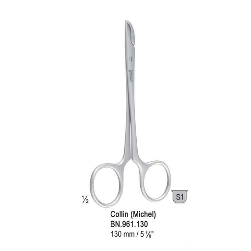 [BN.961.130] Forceps suture clip removing Collin (Michel) 130mm