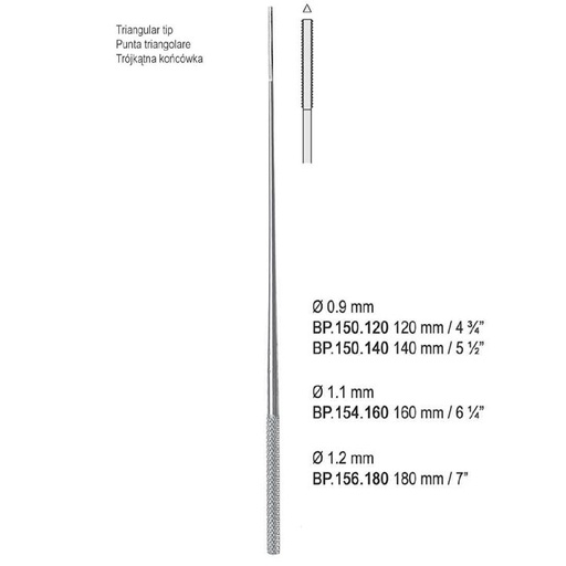 [BP.154.160] Applicator cotton Farrel triangular tip Ø 1.1mm/160mm
