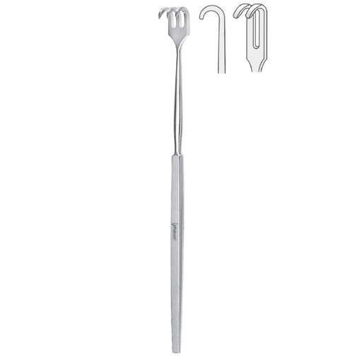 [BQ.100.020] Retractor Falcon 2-prong blunt 160mm