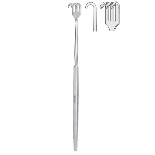 [BQ.100.030] Retractor Falcon 3-prong blunt 160mm