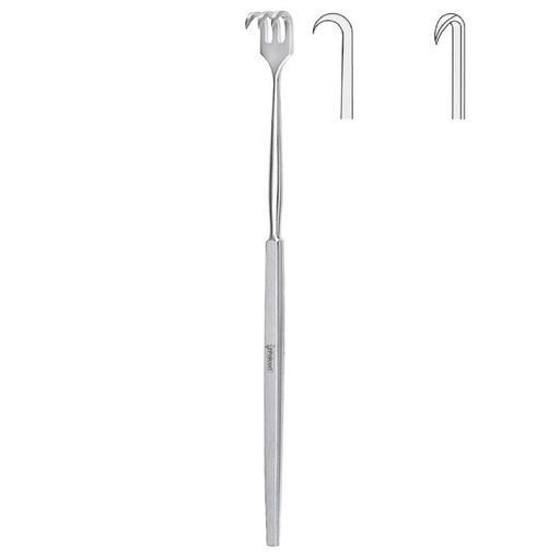 [BQ.103.010] Retractor Falcon 1-prong sharp 160mm
