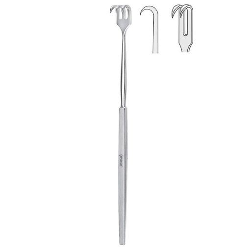 [BQ.103.020] Retractor Falcon 2-prong sharp 160mm