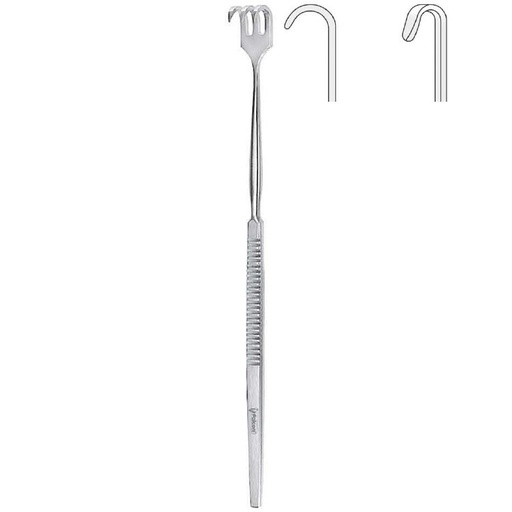 [BQ.104.010] Retractor Falcon 1-prong blunt 160mm