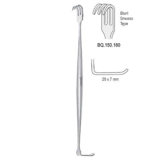 [BQ.150.160] Retractor double ended Senn-Miller blunt 160mm