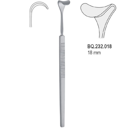 [BQ.232.018] Retractor Desmarres 18mm, 160mm 