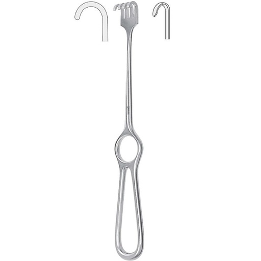 [BQ.350.010] Retractor Kocher 1-prong blunt 220mm