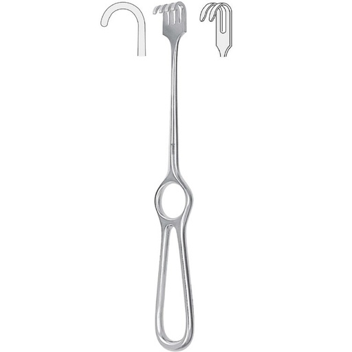 [BQ.350.020] Retractor Kocher 2-prong blunt 220mm