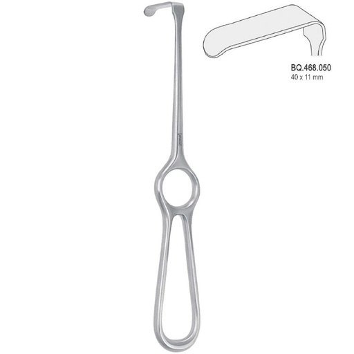[BQ.468.050] Retractor Kocher-Langenbeck 40x11mm, 215mm