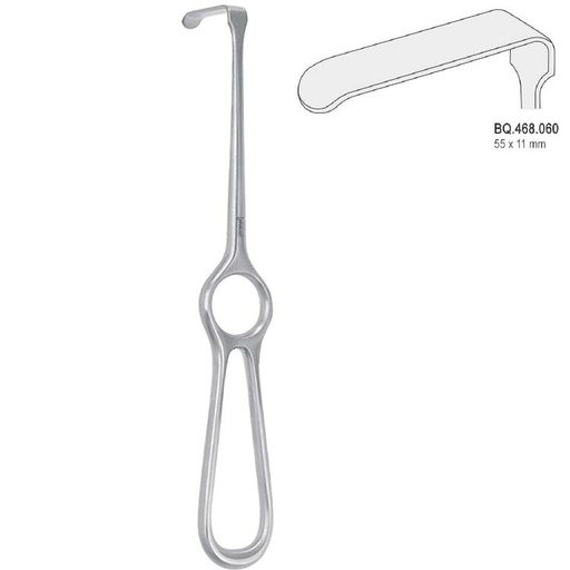 [BQ.468.060] Retractor Kocher-Langenbeck 55x11mm, 215mm