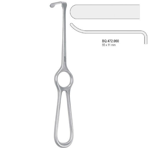 [BQ.472.060] Retractor Kocher-Langenbeck upward 55x11mm, 215mm