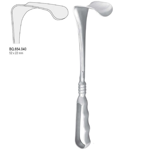[BQ.654.040] Retractor Richardson 52x22mm, 240mm