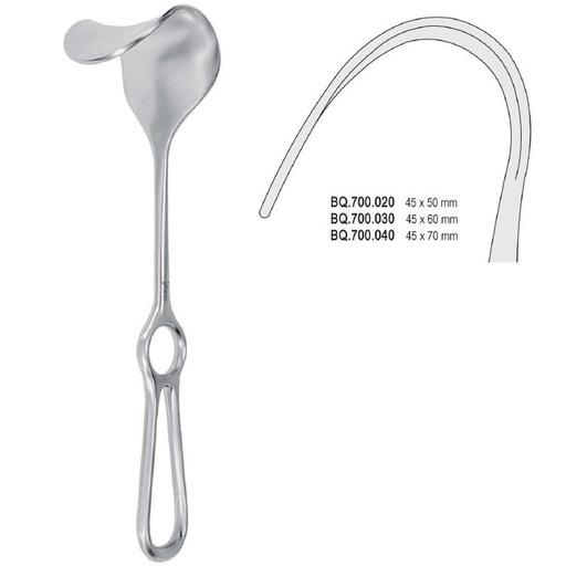 [BQ.700.030] Retractor Fritsch 45x60mm, 240mm 