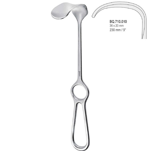 [BQ.710.010] Retractor Kocher 36x20mm, 230mm