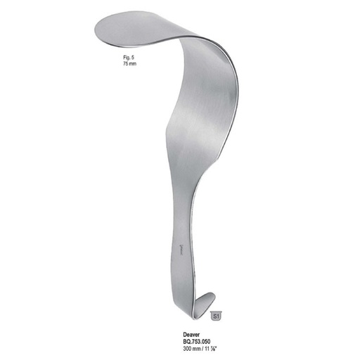 [BQ.753.050] Retractor Deaver 75mm, 300mm fig. 5