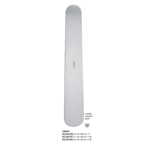 [BQ.946.040] Spatula abdominal Haberer 40x50mm, 300mm