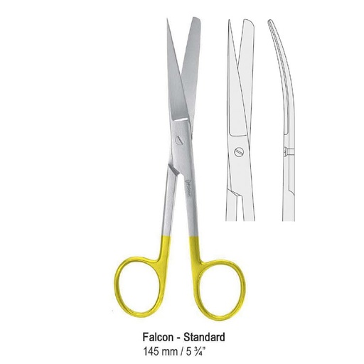 [BS.153.145] Falcon-Cut Scissors Falcon-Standard bl/sh curved 145mm