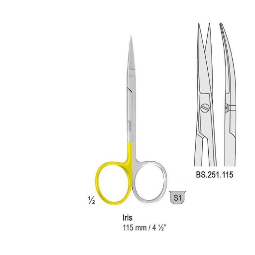 [BS.251.115] Super-Cut Scissors Iris curved 115mm 