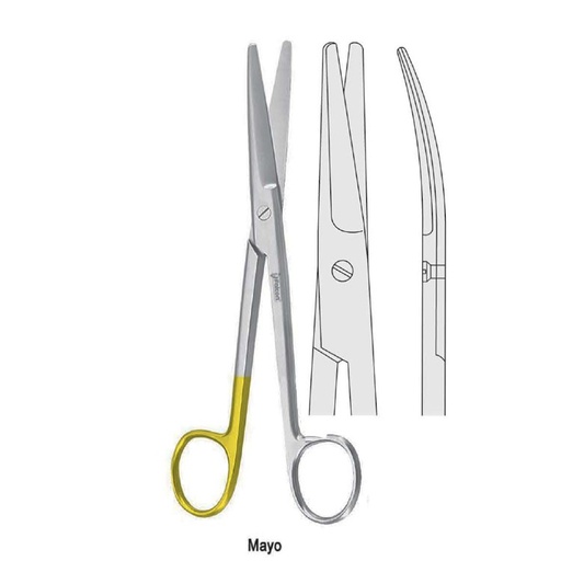 [BS.321.145] Super-Cut Scissors operating Mayo curved 145mm