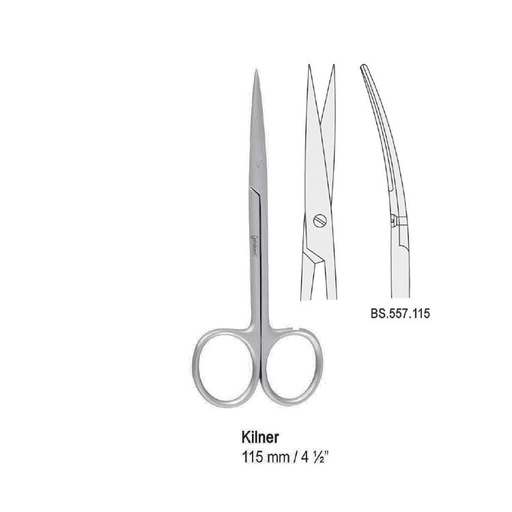 [BS.557.115] Scissors Kilner curved 115mm 
