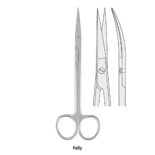 [BS.637.180] Scissors Kelly curved 180mm