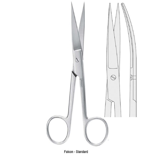 [BS.655.120] Scissors Falcon-Standard sh/sh curved 120mm
