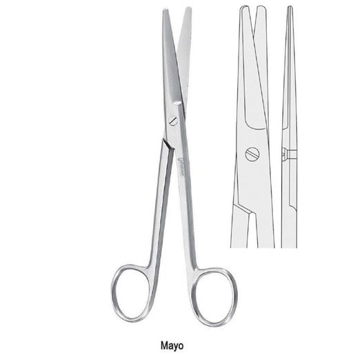 [BS.670.145] Scissors operating Mayo straight 145mm