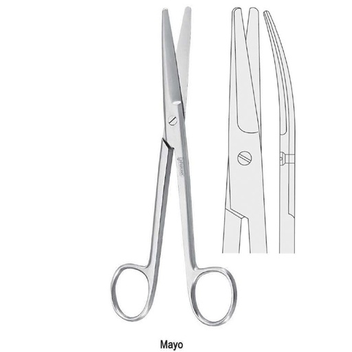 [BS.671.145] Scissors operating Mayo curved 145mm
