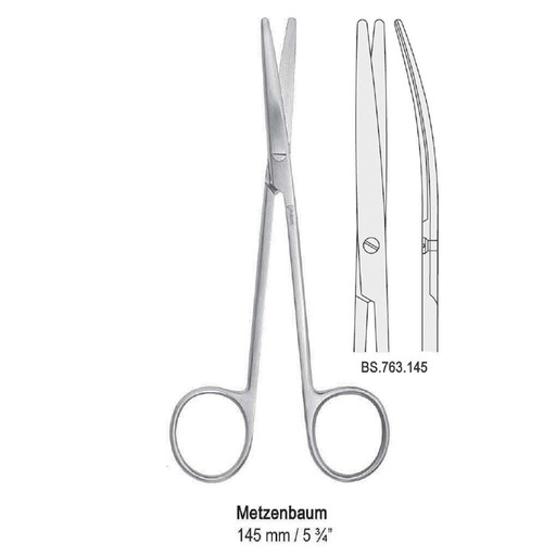 [BS.763.145] Scissors Metzenbaum BL/BL curved 145mm