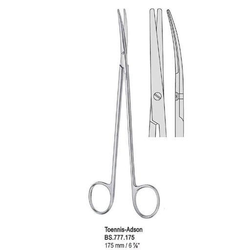 [BS.777.175] Scissors Toennis-Adson curved 175mm