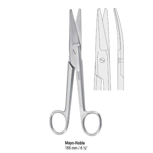 [BS.811.165] Scissors operating Mayo-Noble curved 165mm