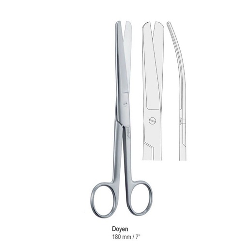 [BS.821.180] Scissors abdominal Doyen curved 180mm
